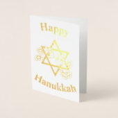 Happy Hannukah Folie Kaarten (Voorkant)