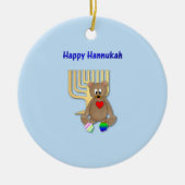 Happy Hannukah Keramisch Ornament (Voorkant)