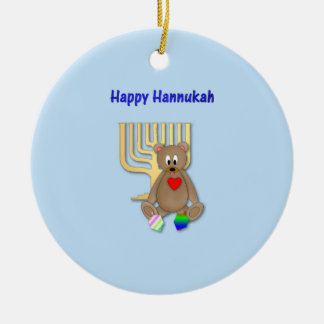 Happy Hannukah Keramisch Ornament