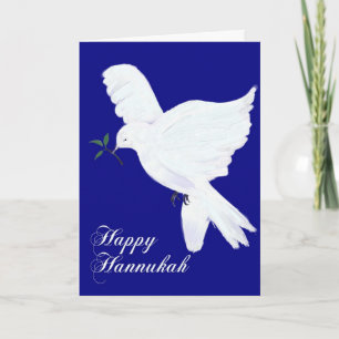 Happy Hannukah!-Peace Dove Kaart