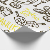Happy Hannukah Wrapping Paper Gift Wrap Cadeaupapier (Hoek)