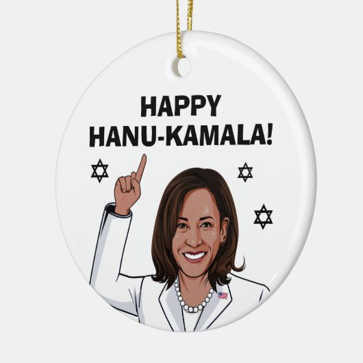 Happy Hanu-Kamala Keramisch Ornament (Links)