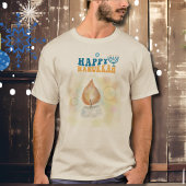Happy Hanukah Candle Light T-shirt