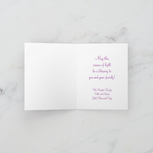 Happy Hanukah Feestdagen Kaart (Binnen)