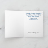 Happy Hanukah Ham Radio Wenskaart Feestdagen Kaart (Binnen)