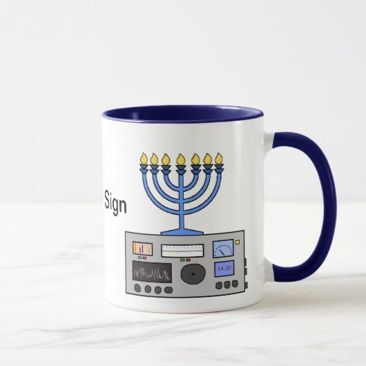 Happy Hanukah Radio Mok (Rechts)