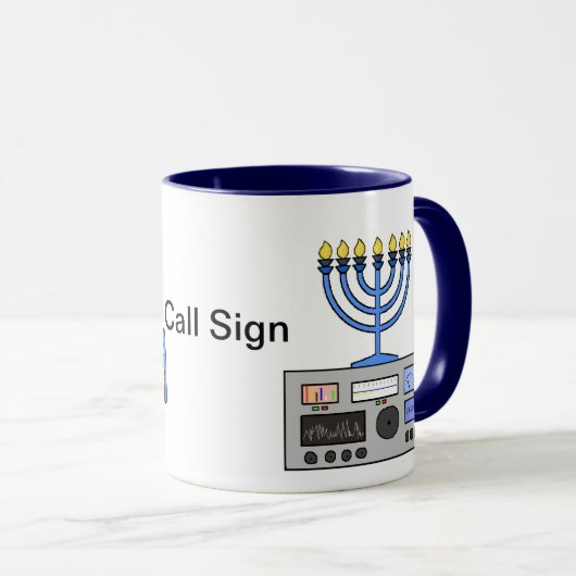 Happy Hanukah Radio Mok (Voorkant rechts)