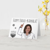 Happy HanuKamala Kaart (Gele Bloem)