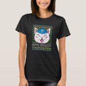 Happy Hanukcat Ugly Hanukkah Kitten Owner Chrismuk T-shirt (Voorkant)