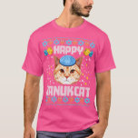 Happy Hanukcat Ugly Hanukkah Sweater Cat Chanukah T-shirt<br><div class="desc">Happy Hanukcat Ugly Hanukkah Sweater Cat Chanukah Jewish Long Sleeve .</div>