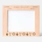 Happy Hanukkah 10x8 gepersonaliseerd Gegraveerde Lijstjes (Voorkant)