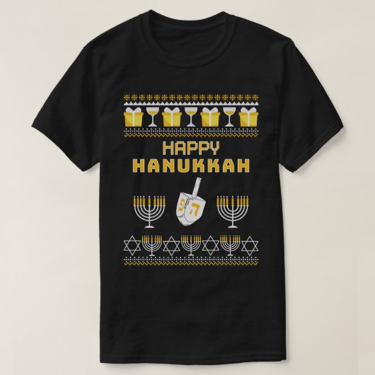Happy Hanukkah 1 T-shirt (Design voorkant)