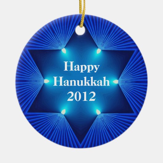 Happy Hanukkah 2012 Ornament (Voorkant)