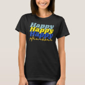 Happy Hanukkah 2022 Chanukah Dreidel Menorah T-shirt (Voorkant)
