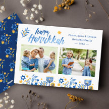 Happy Hanukkah 2 Foto Joods Festive