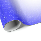 Happy Hanukkah 2-tone blauw witte achtergrond Cadeaupapier (Rol Hoek)