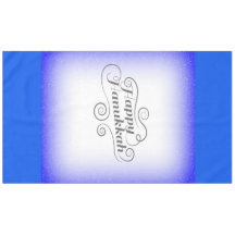 Happy Hanukkah 2-tone blauw witte achtergrond