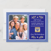 Happy Hanukkah. Aangepaste foto Feestdagenkaart (Voorkant)