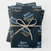 Happy Hanukkah Abigail Wrapping Paper voor Abigail (In situ)