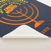 Happy Hanukkah Acht nacht Celebration Sherpa Deken (3/4)