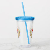 Happy Hanukkah Acrylic Tumbler Acryl Drinkbeker (Links)