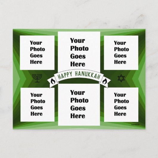 Happy Hanukkah Afbeelding Briefkaart HAMbWG (Voorkant)