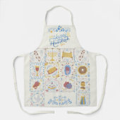 Happy Hanukkah Apron Schort (Voorkant)