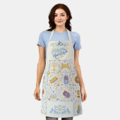 Happy Hanukkah Apron Schort (Gedragen)