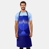 Happy Hanukkah Apron Schort (Gedragen)