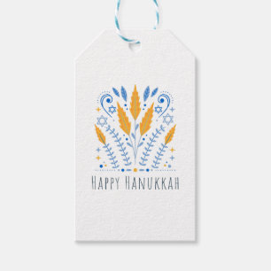 Happy Hanukkah   Arabesque   Vakantiestische Label Cadeaulabel