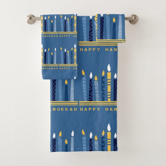 Happy Hanukkah Bad Handdoek (Insitu)