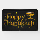 Happy Hanukkah Banner (Horizontaal)