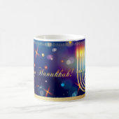 Happy Hanukkah Beauful Jewish Holiday Koffiemok (Center)