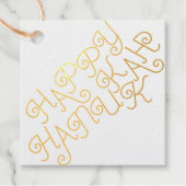 Happy Hanukkah Bedankjes Labels (Voorkant)