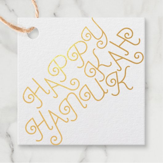 Happy Hanukkah Bedankjes Labels (Voorkant)