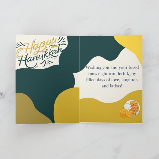 Happy Hanukkah! Bedankkaart (Binnen)