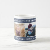 Happy Hanukkah Best mam Custom Koffiemok (Center)