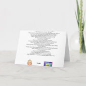 Happy Hanukkah Blank Card Bedankkaart (Achterkant)