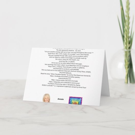 Happy Hanukkah Blank Card Bedankkaart (Achterkant)