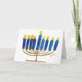 Happy Hanukkah Blank Card Bedankkaart (Voorkant)