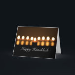 Happy Hanukkah Blank Wenskaart Feestdagen Kaart<br><div class="desc">Stuur je beste wensen voor de vakantie met deze blanco kaarten met een originele foto van Opgenomen Glimpses.</div>