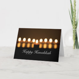 Happy Hanukkah Blank Wenskaart Feestdagen Kaart