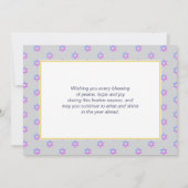 Happy Hanukkah Blessings BARUCH ATAH ADONAI Photo Feestdagenkaart (Achterkant)