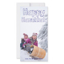 Happy Hanukkah Blue Block - Photocard
