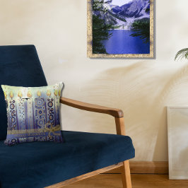 Happy Hanukkah Blue Candles Sierkussen