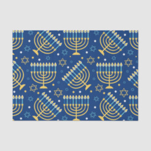 Happy Hanukkah Blue Star van David Tissue Paper Tissuepapier