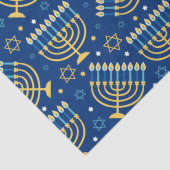 Happy Hanukkah Blue Star van David Tissue Paper Tissuepapier (Detail)