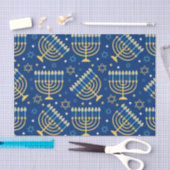 Happy Hanukkah Blue Star van David Tissue Paper Tissuepapier (Craft)