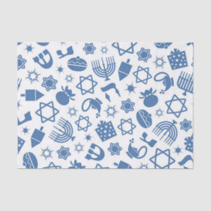 Happy Hanukkah Blue Star van David Tissue Paper Tissuepapier