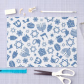 Happy Hanukkah Blue Star van David Tissue Paper Tissuepapier (Craft)